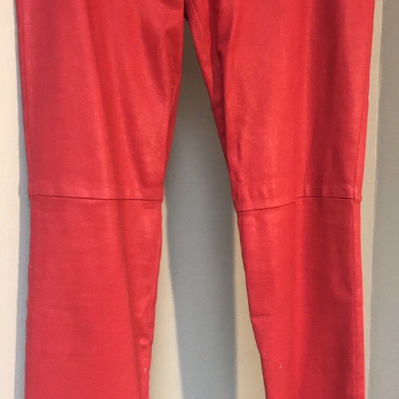 Taylor Hill Shimmer Red Straight Leg Pants - Picture 3 of 8